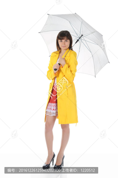 穿著皮夾克的女孩肖像