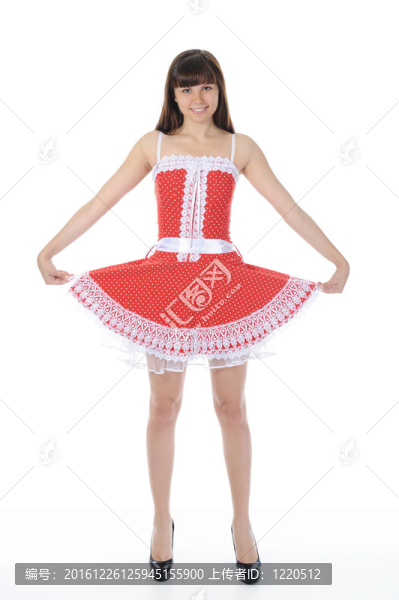 穿紅衣服的女人