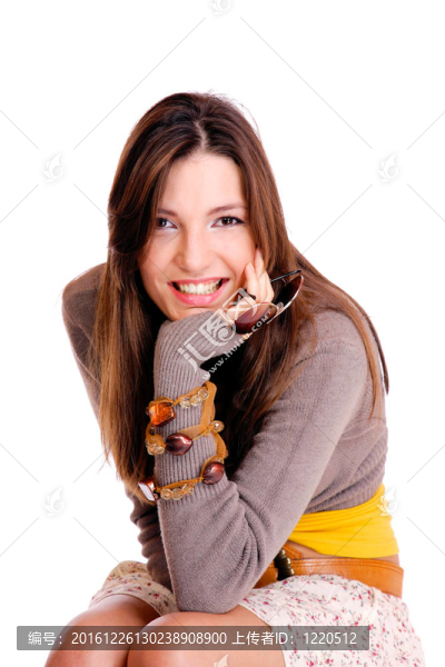 美麗的微笑的女人