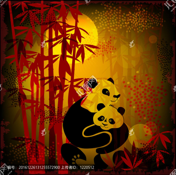 竹林中的熊貓