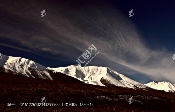 冬季洛磯山脈