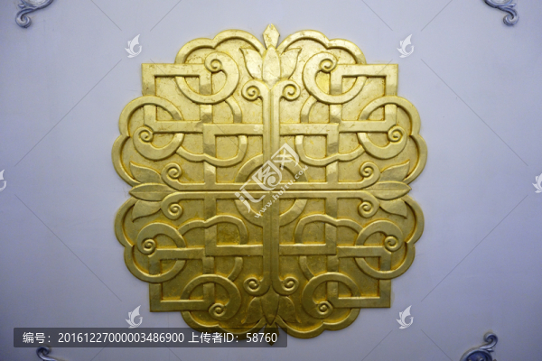 蒙古族風(fēng)格圖案的墻壁裝飾