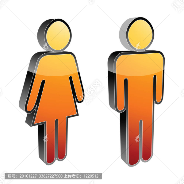 男性和女性圖標(biāo)