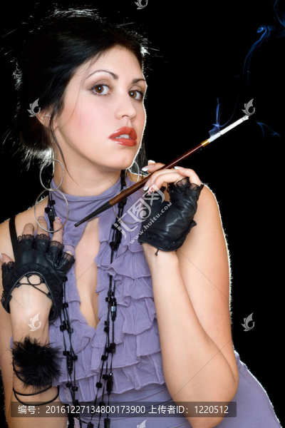 一個年輕漂亮的女人的畫像