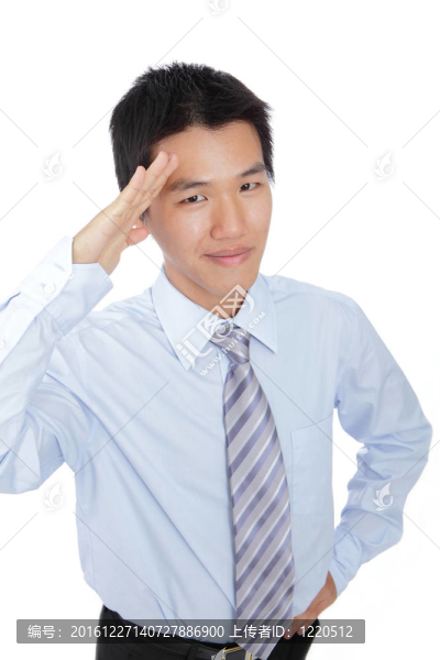 是的先生！商人敬禮