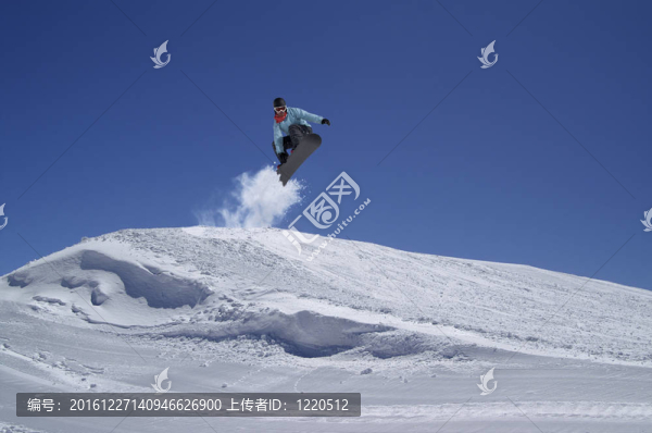 滑雪地形公園跳