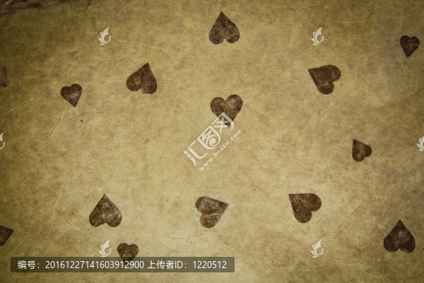 復(fù)古質(zhì)感紙與心