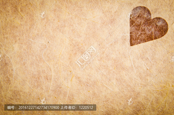 復(fù)古質(zhì)感紙與心