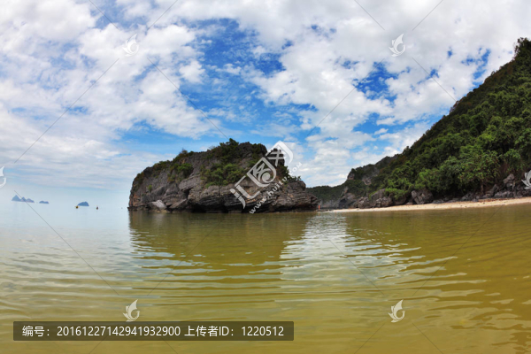 淺的沙灘
