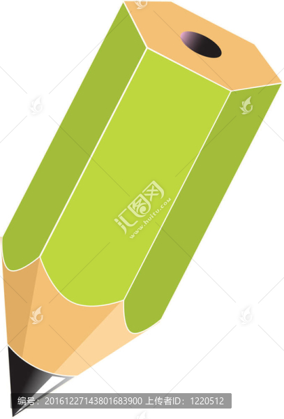 白色背景鉛筆
