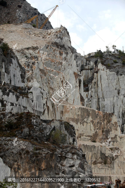 大理石采石場(chǎng)——濱海阿爾卑斯山脈；Carrara；托斯卡納；意大利