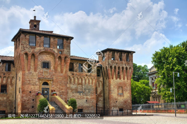 琴托城堡。Emilia,Romagna。意大利.