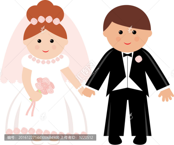婚禮的夫婦。