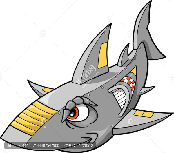 機器人機器人鯊魚向量