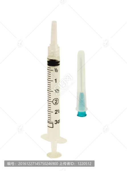 帶針頭和蓋的注射器