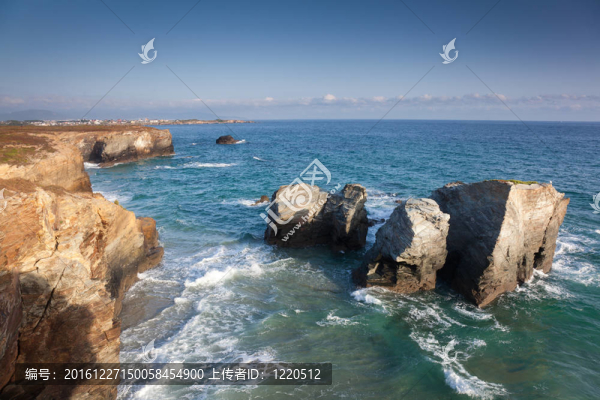 大教堂的海灘；里瓦德奧；Lugo；加利西亞自治區(qū)；西班牙
