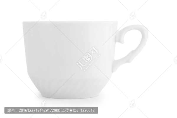 白色背景咖啡杯