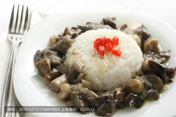 香菇煮米飯