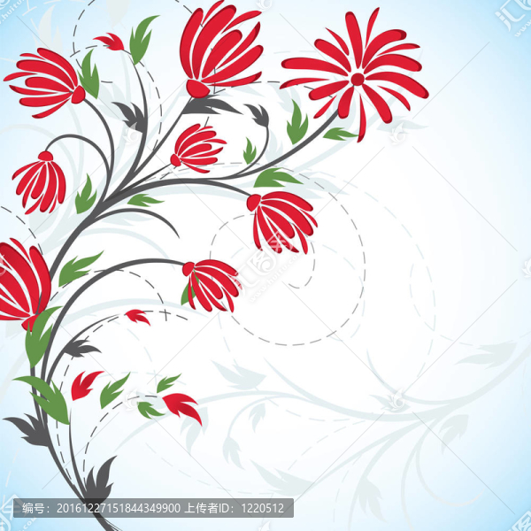花卉背景設(shè)計(jì)。