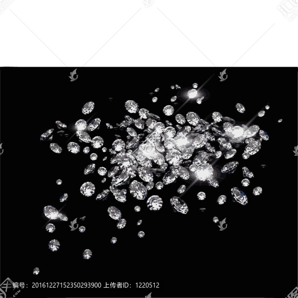 黑色表面鉆石