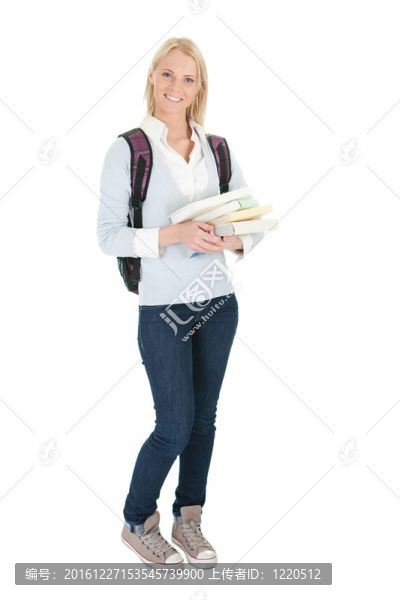 美女學生畫像