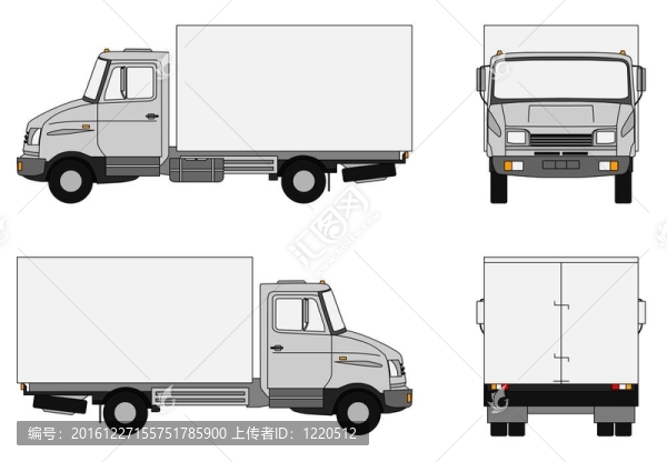 灰色的卡車