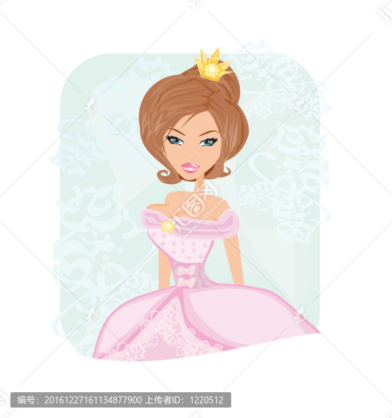 美女新娘插畫