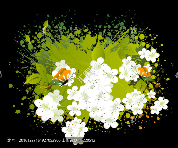 花的插圖