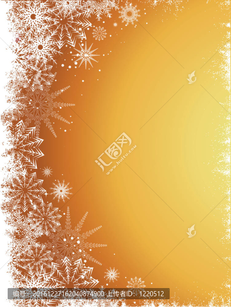 金色的雪花