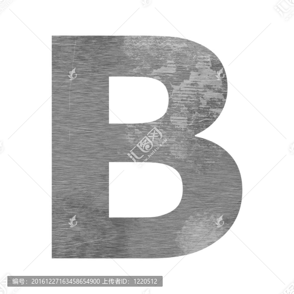字母資本紋理金屬