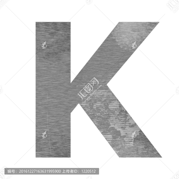 字母資本紋理金屬
