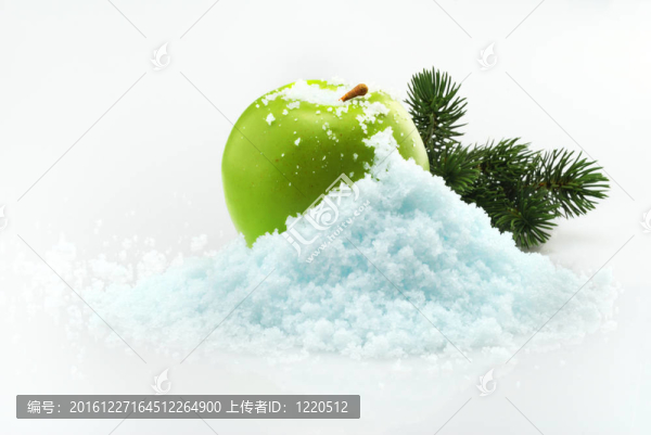 蘋果在雪