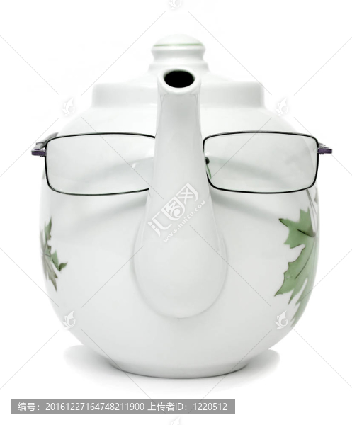 眼鏡瓷茶壺