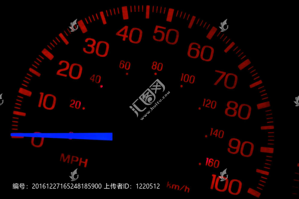 里程表上黑色的隔離
