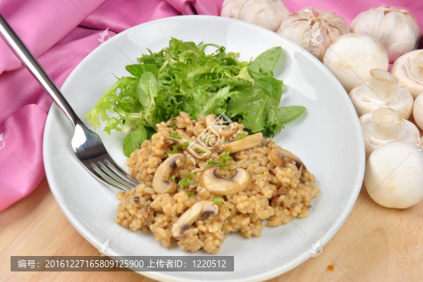 蘑菇沙拉有機(jī)意大利米