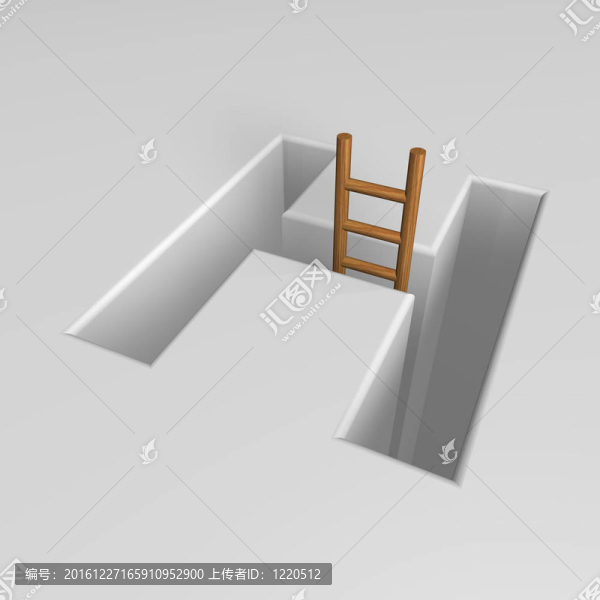 字母G和梯子