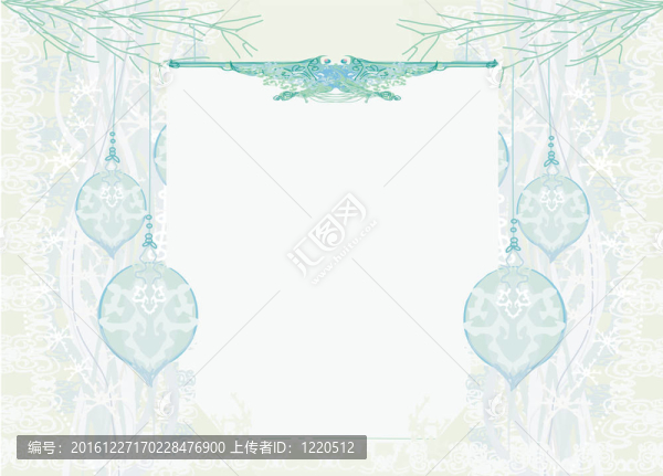圣誕框架風(fēng)格卡。