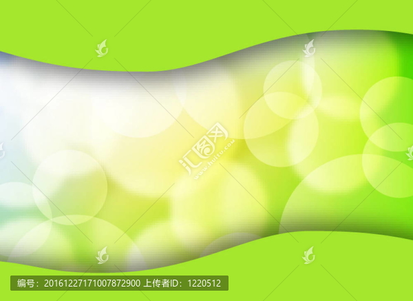 綠色的春天背景與模糊的光