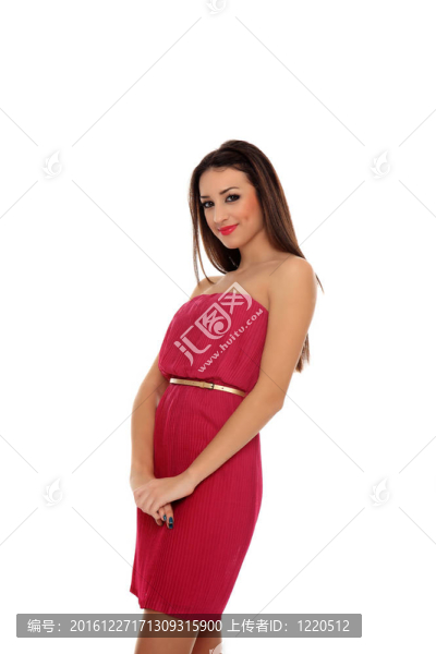 穿著裙子的漂亮女孩