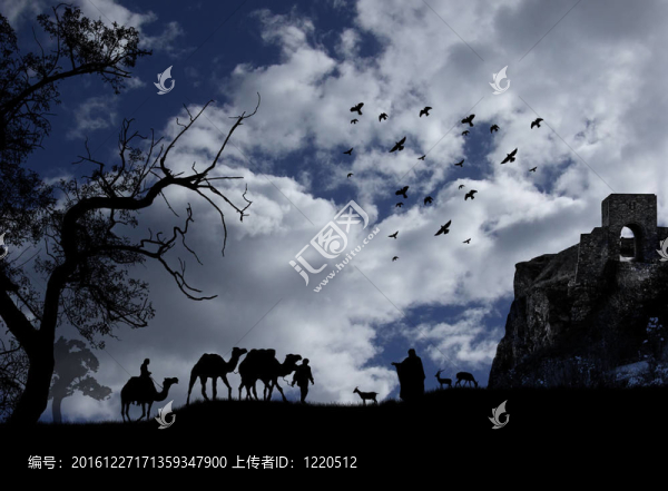 美麗的背景在Sahara