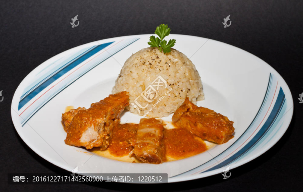 白米飯肉