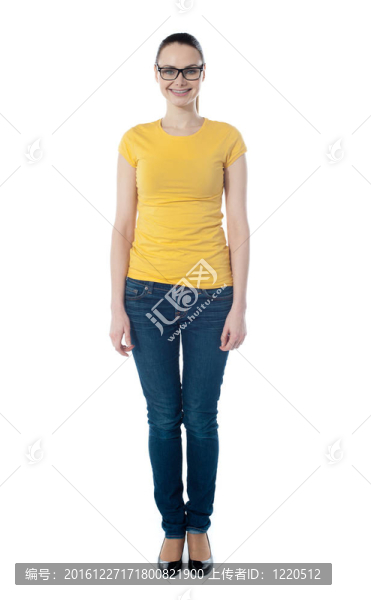 一個(gè)戴著現(xiàn)代眼鏡的漂亮女人