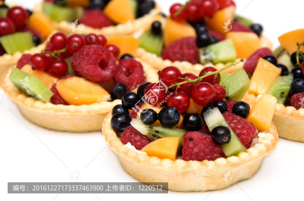 甜美的漿果甜點