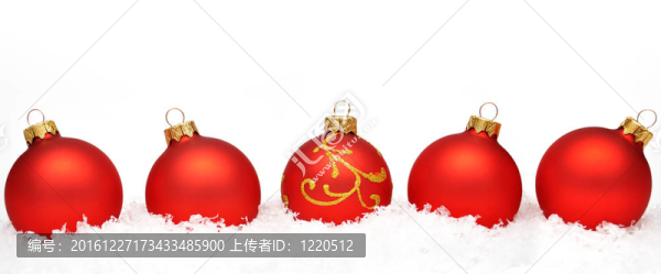 紅色的圣誕球