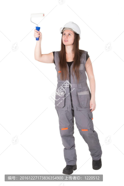 女孩與輥