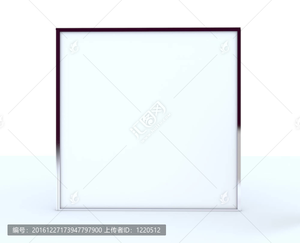 空白框顯示鋁框