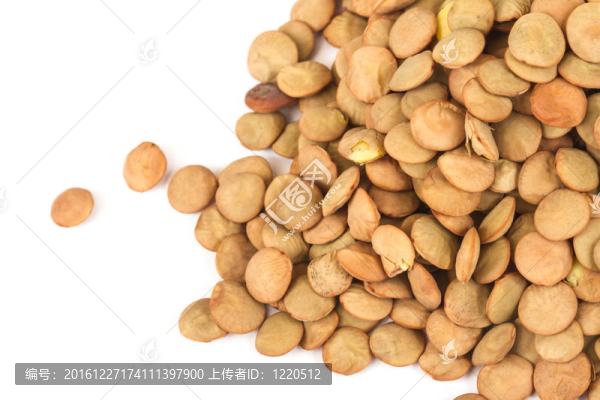 扁豆孤立在白色背景