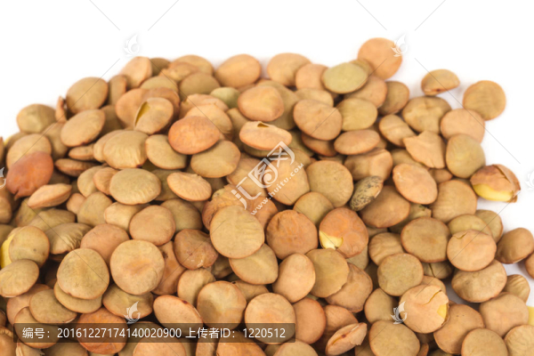 扁豆孤立在白色背景