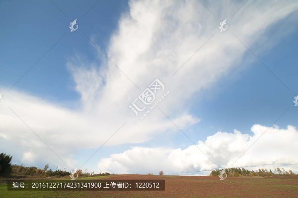 云和田野。