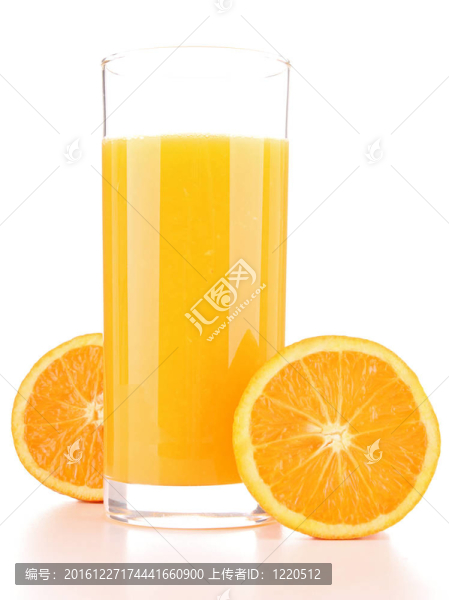 孤立的橙汁